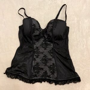 La Senza corset style top with removable straps Size M